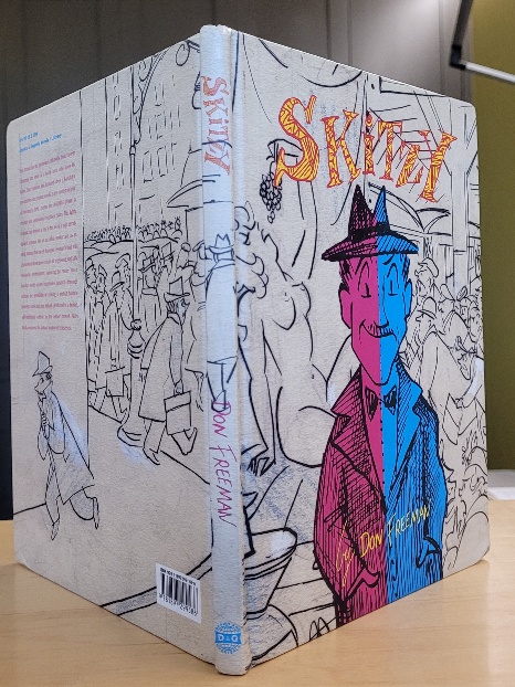 Image of cover and spine of the 2008 reprint for Don Freeman's wordless novel, Skitzy.