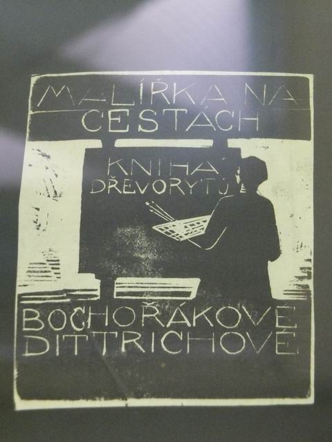 Bochorakova- Malírka  showing a print of a possible dust jacket for the book.