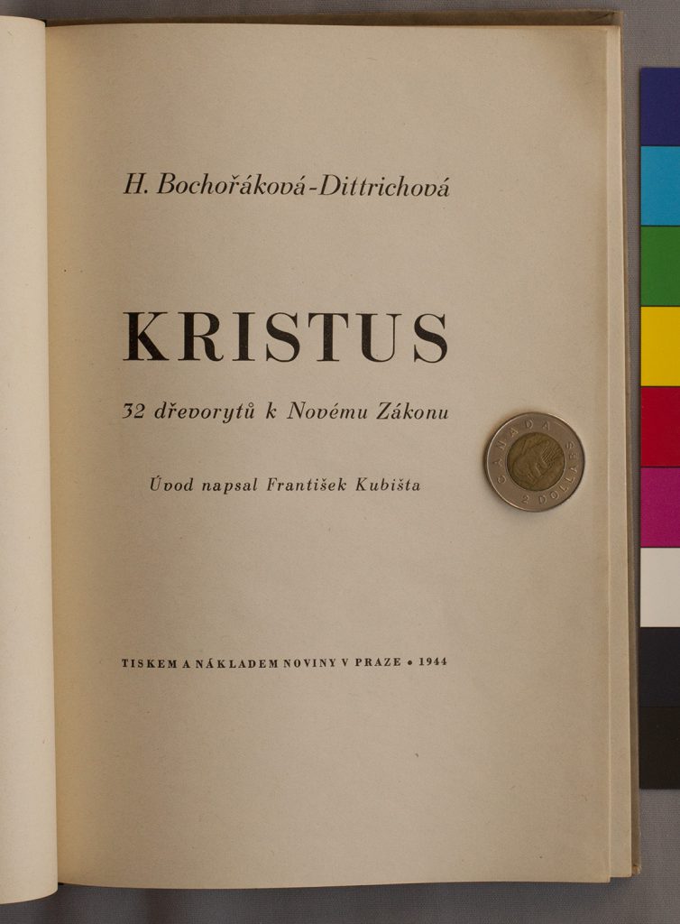 Bochorakova-  Kristus -  showing Trade edition Title page.