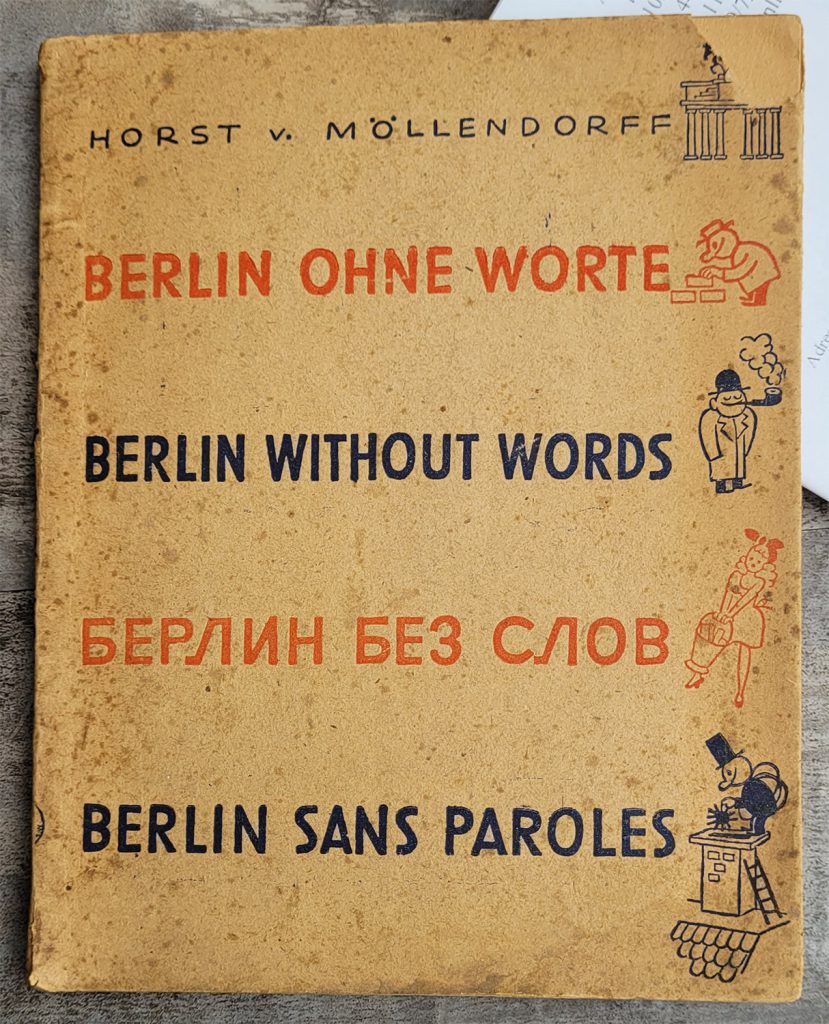 Front dust jacket of Möllendorff's  Berlin without words.