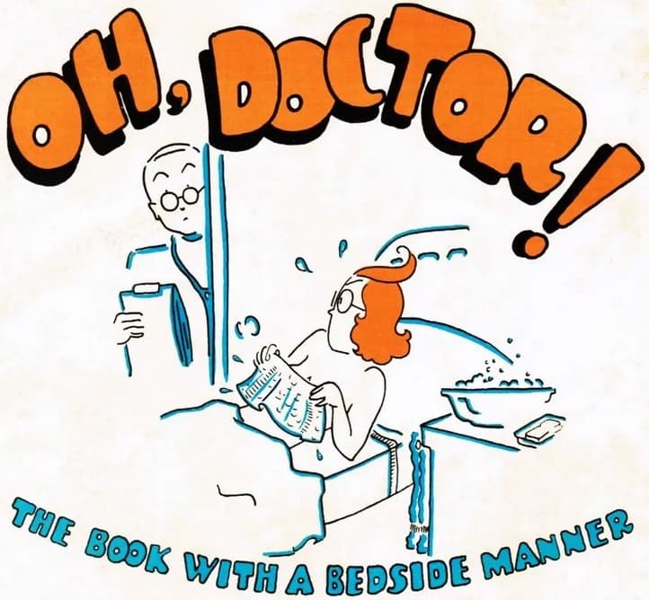 Cover detail for Betty Bacon Blunt’s wordless novel Oh Doctor!