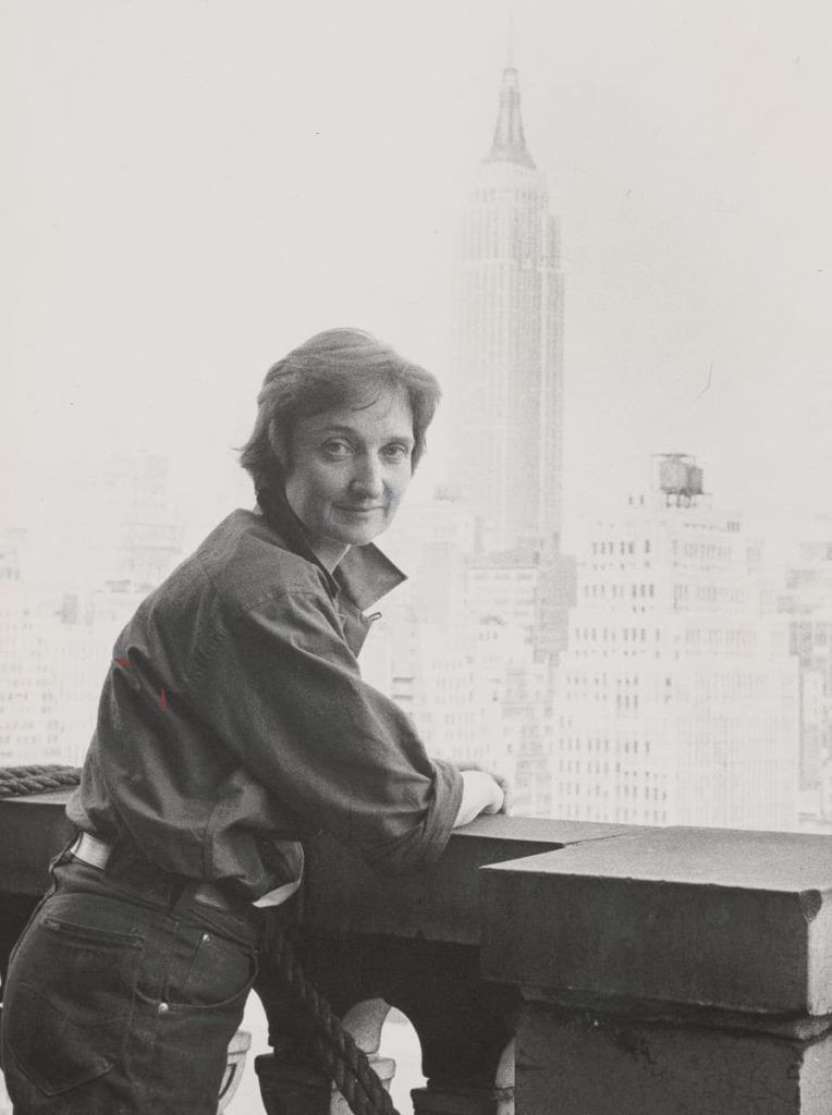 Photo of Warja Lavater in New York,1959.