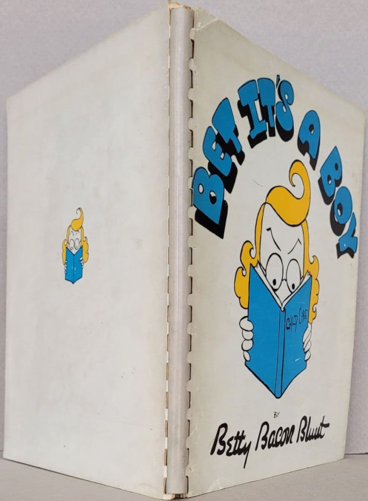 Betty Bacon Blunt's Bet It's a Boy - comb binding: cover front and back.