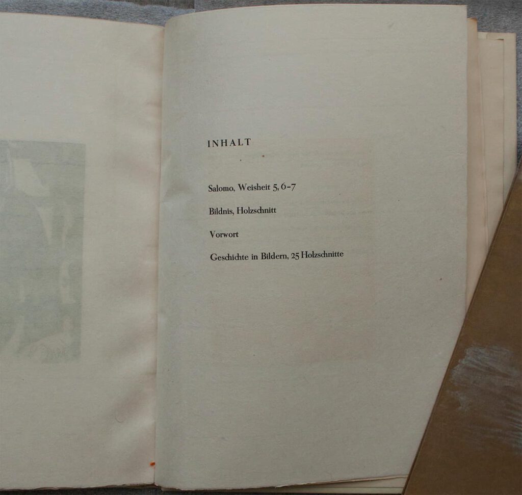 Index on the 2nd last page for
Fries' edition of gottlose limited to 30 copies.