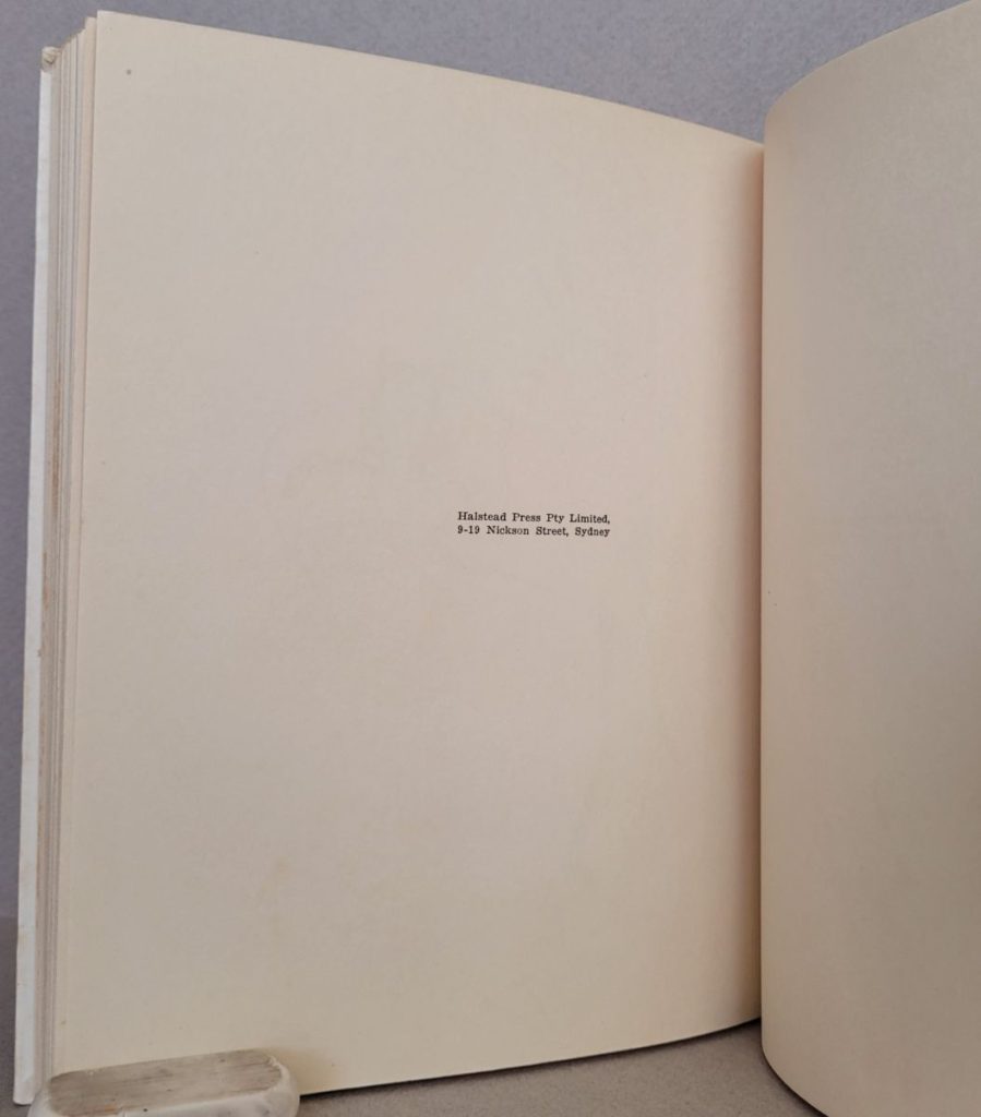 1941 Betty Bacon Blunt's wordless novel, Bet It's a Boy hardcover showing printed by Halstead Press Pty Limited 9-19 Nickson Street, Sydney 1941.