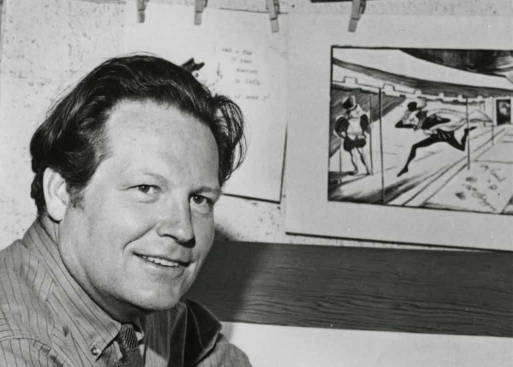 Don Freeman c. 1954. Note the drawing from Great Shakes in the background.
Image from Roy Freeman and Wikipedia.