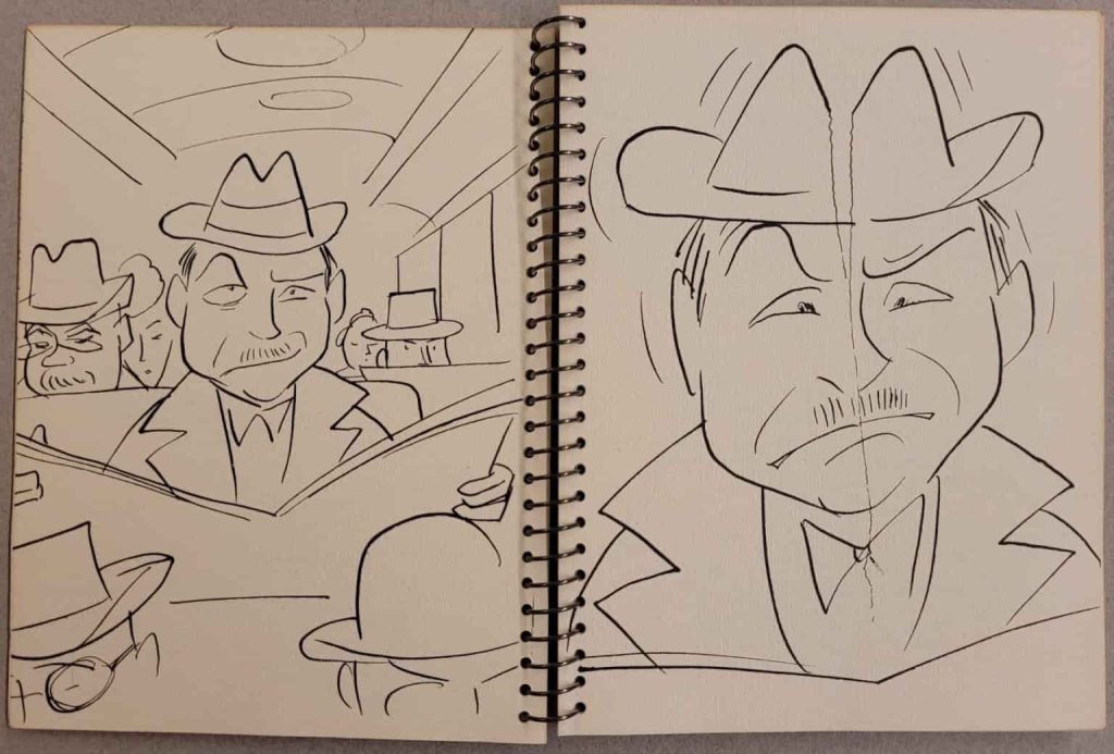 On the train to work in the morning, Skitzy struggles with his split personality.