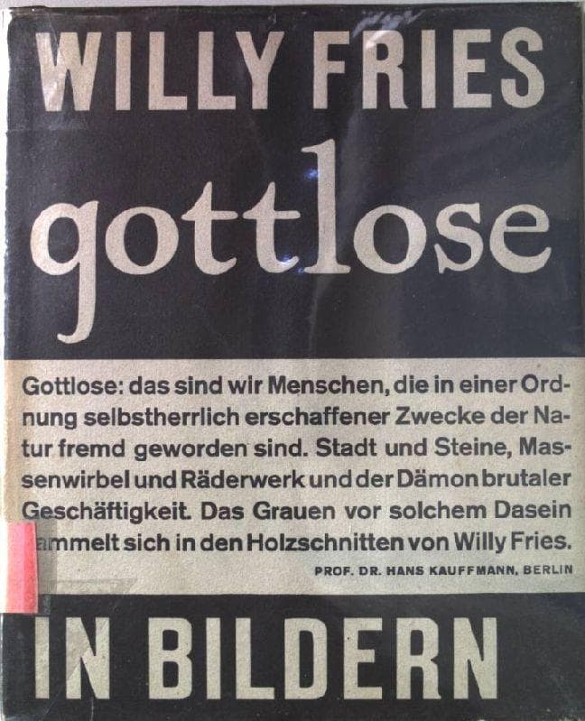 Dust Jacket for Fries' Trade edition of gottlose.