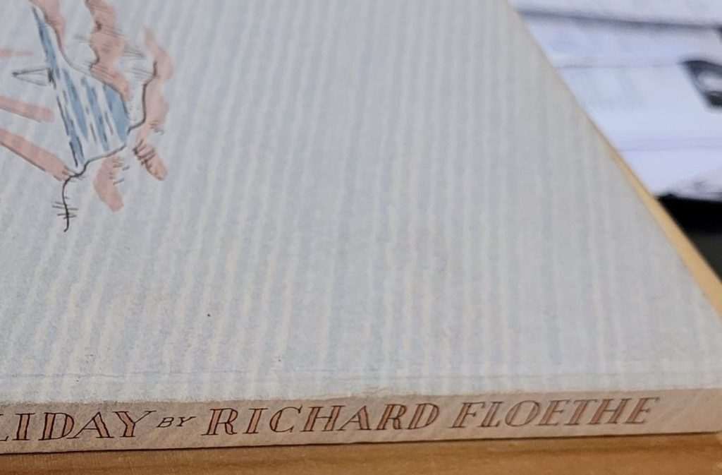 Does it seem credible that Floethe hand coloured the spine lettering in pink?