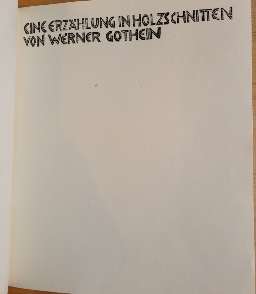 Sub-title page of Gothein's 1949 Die Seiltänzerin Und Ihr Clown.
