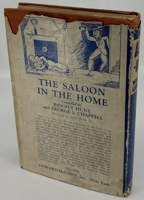 Back dust jacket of Gropper's 1930 wordless novel, Alay-oop. Image credit: pigseyebooks