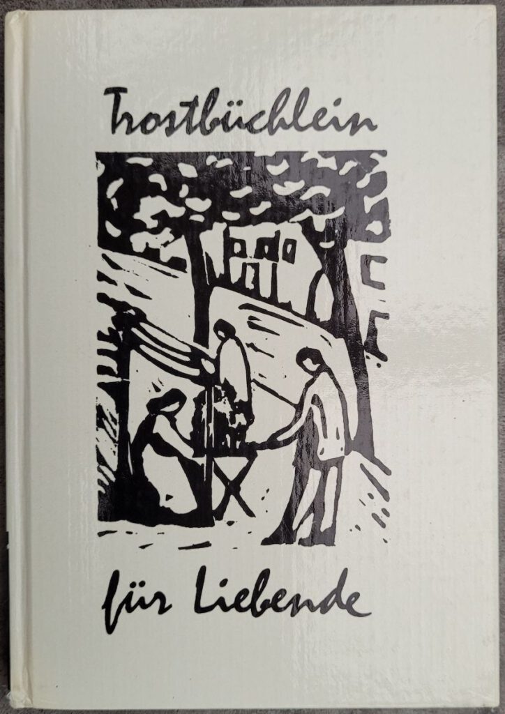 Front cover of the 1966 wordless novel by Felix Gluck, Trostbüchlein für Liebende.
