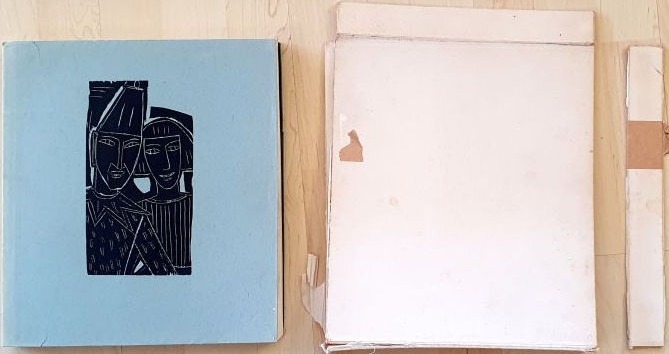 The book and slipcase in tatters for Die Seiltänzerin.