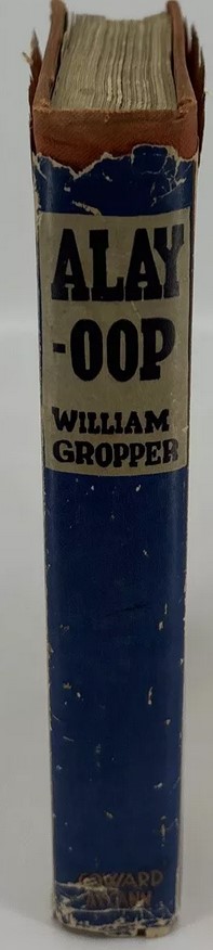 Spine of Gropper's 1930 wordless novel, Alay-oop. Image credit: pigseyebooks