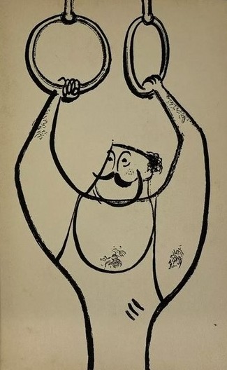 Trapeze artist in Gropper's wordless 1930 novel, Alay-oop.