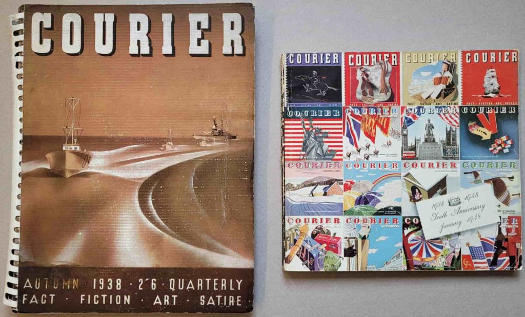 Comparison of the 1938 Autumn edition of Courier vs the 1948 Anniversary edition.