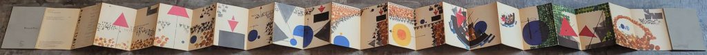 Honegger-Lataver's wordless novel, William Tell, showing all 22 panels and the two covers stretched out.